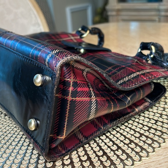 Patricia Nash Rienzo Satchel - Autumn Plaid Purse - Picture 7 of 15